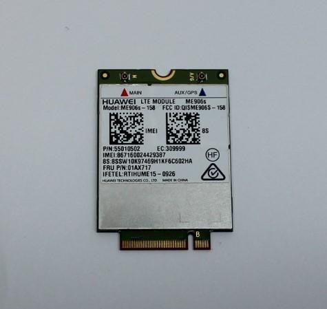 WWAN Karte 4G LTE Huawei ME906s-158 P/N 55010502 Lenovo t460s X1 Carbon Yoga