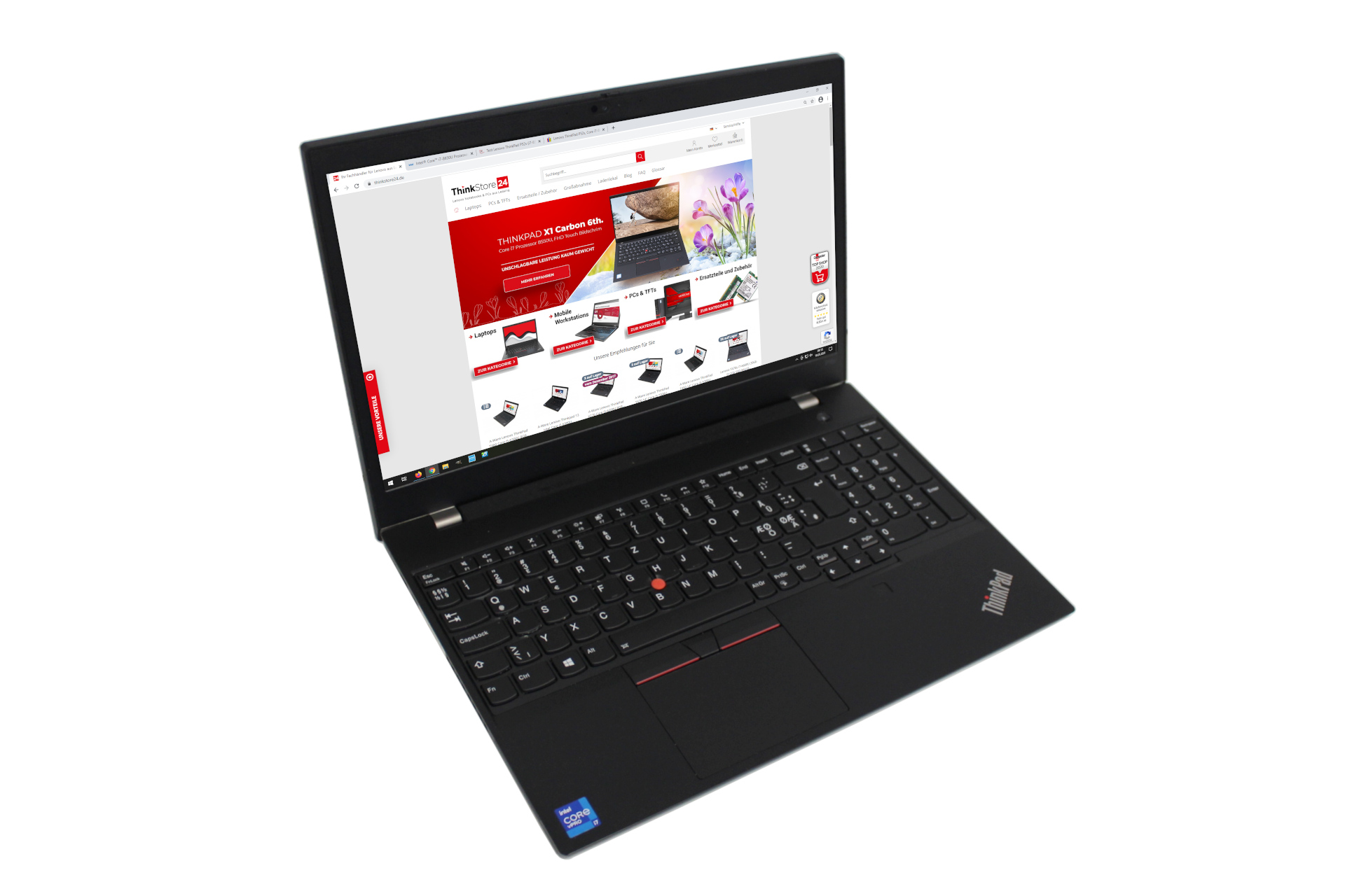 A-Ware Lenovo ThinkPad P15v Gen 1 i7-10750H 32GB RAM 512GB SSD Fpr 