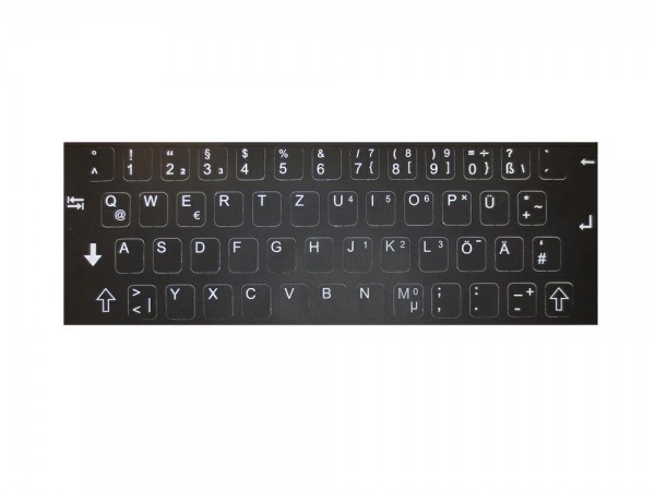 Tastatur aufkleber layout