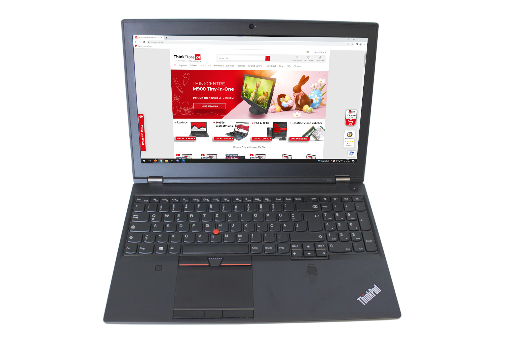 Lenovo ThinkPad P50 i7-6820HQ 32GB 512GB M2000M | Thinkstore24.de