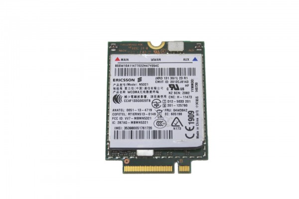 WWAN UMTS Modul Ericsson N5321 HSPA+ 04W3842 Lenovo T440 T431s X240 T540p L540 thinkstore24