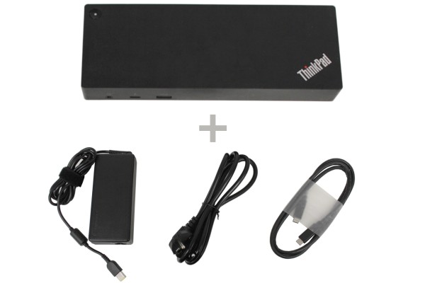 Lenovo ThinkPad Thunderbolt 3 Dock 40AC USB-C Docking Station mit Netzteil &amp; Verbindungskabel