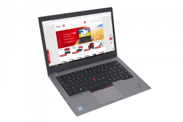 Lenovo ThinkPad T480s i7-8550U 16GB 512GB SSD FullHD IPS Backlit Webcam silber schwarz thinkstore24de