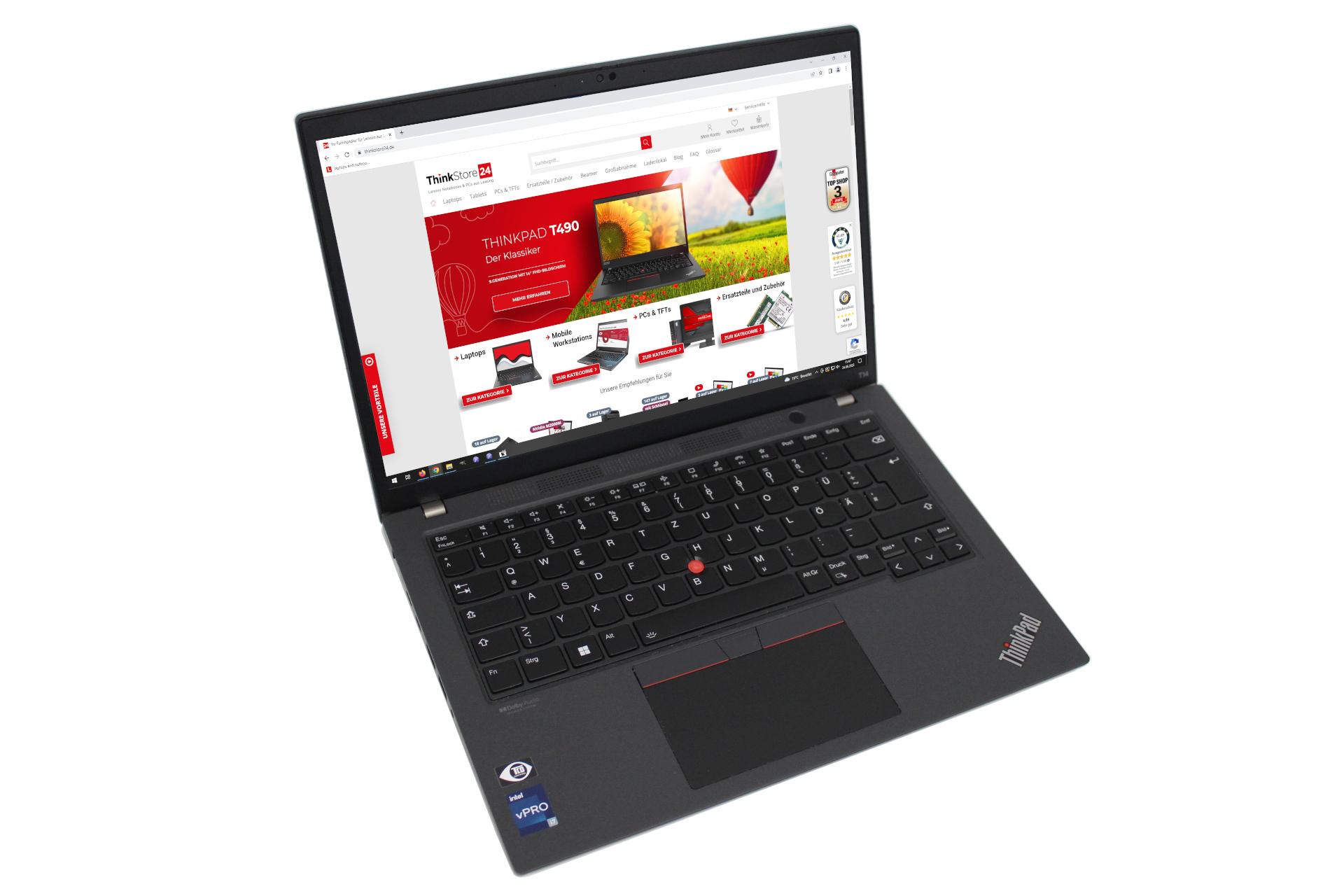 Lenovo ThinkPad T14 Gen 3 i7-1270P 32GB RAM 512GB SSD WUXGA IR FPR