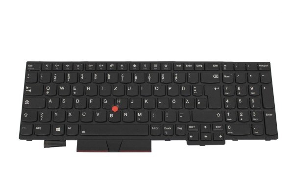 Notebook Keyboard Mit Rahmen Original Laptop-Tastatur Deutsch QWERTZ Für Lenovo ThinkPad E580, P72, T590, L590 Uvm. – Mit Trackpoint Original Tastatur QWERTZ