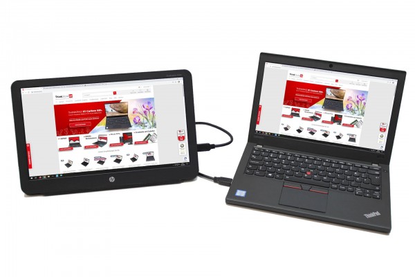 HP EliteDisplay S140u 14" tragbarer Monitor / portable Display 1600x900 (entspiegelt) Plug and Play
