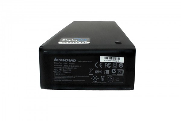 Lenovo ThinkPad USB 3.0 Dock Universal Docking Station DU9019D1 03X6059 DisplayLink DVI LAN 5xUSB