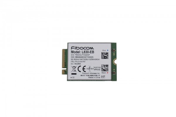 Fibocom L830-EB 4G LTE WWAN Modem Lenovo ThinkPad T480(s) L480 L580 P52s T580 X280 X380 Yoga