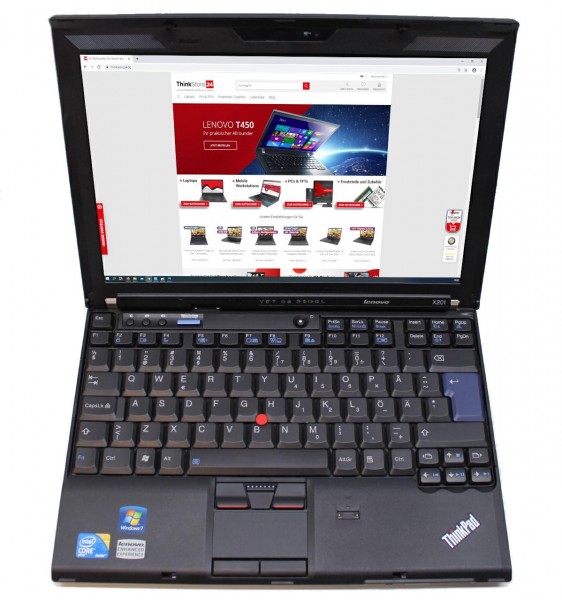 Lenovo ThinkPad X201i Core i5-370M 2,4GHz 4GB RAM 320GB HDD BT CAM ohne Win, Akku def.