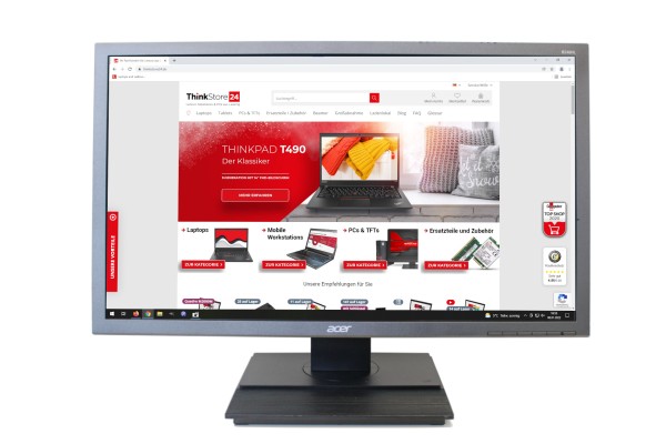 Acer B246HL W24" Monitor 24 Zoll Display Bildschrim 1920x1080 FHD IPS 60Hz 16:9 DVI VGA